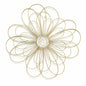 Shimmering Gold Metal Flower Wall Decor