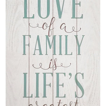 Rustic The Love Of Family Wall Art