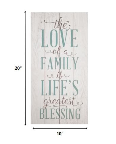 Rustic The Love Of Family Wall Art