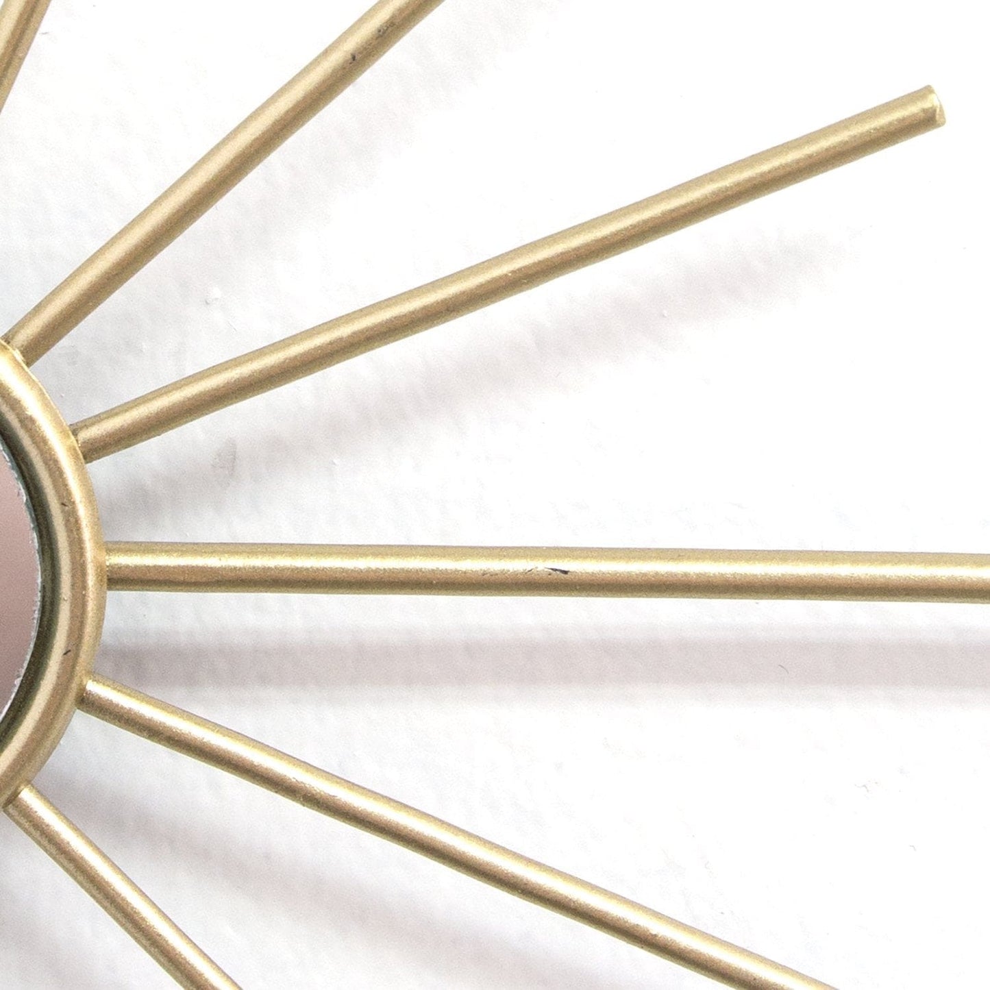 Set Of Three Gold Mirror Burst Metal Wall Decor