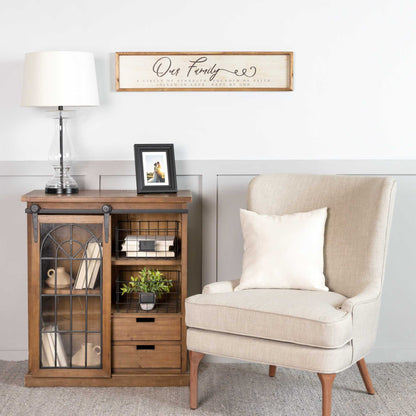 Our Family Wooden And Metal Wall Decor