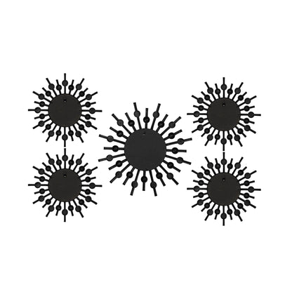 Distressed Bronze Burst Metal Framed Wall Mirror