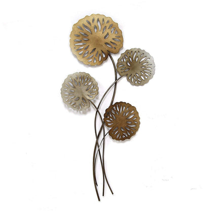 Water Lilies Metal Wall Decor