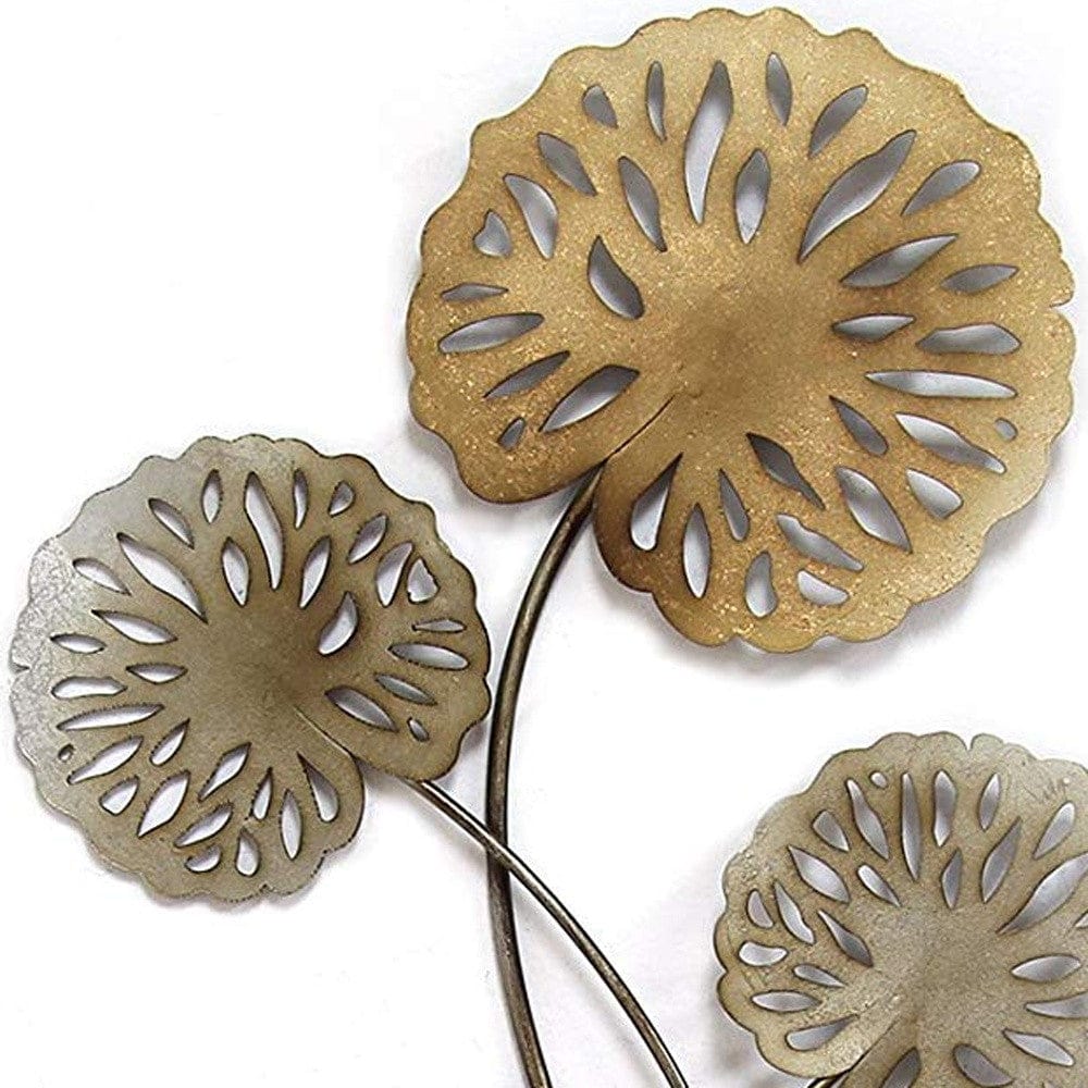 Water Lilies Metal Wall Decor