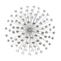 Silver Acrylic Burst Metal Wall Decor