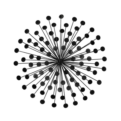 Silver Acrylic Burst Metal Wall Decor