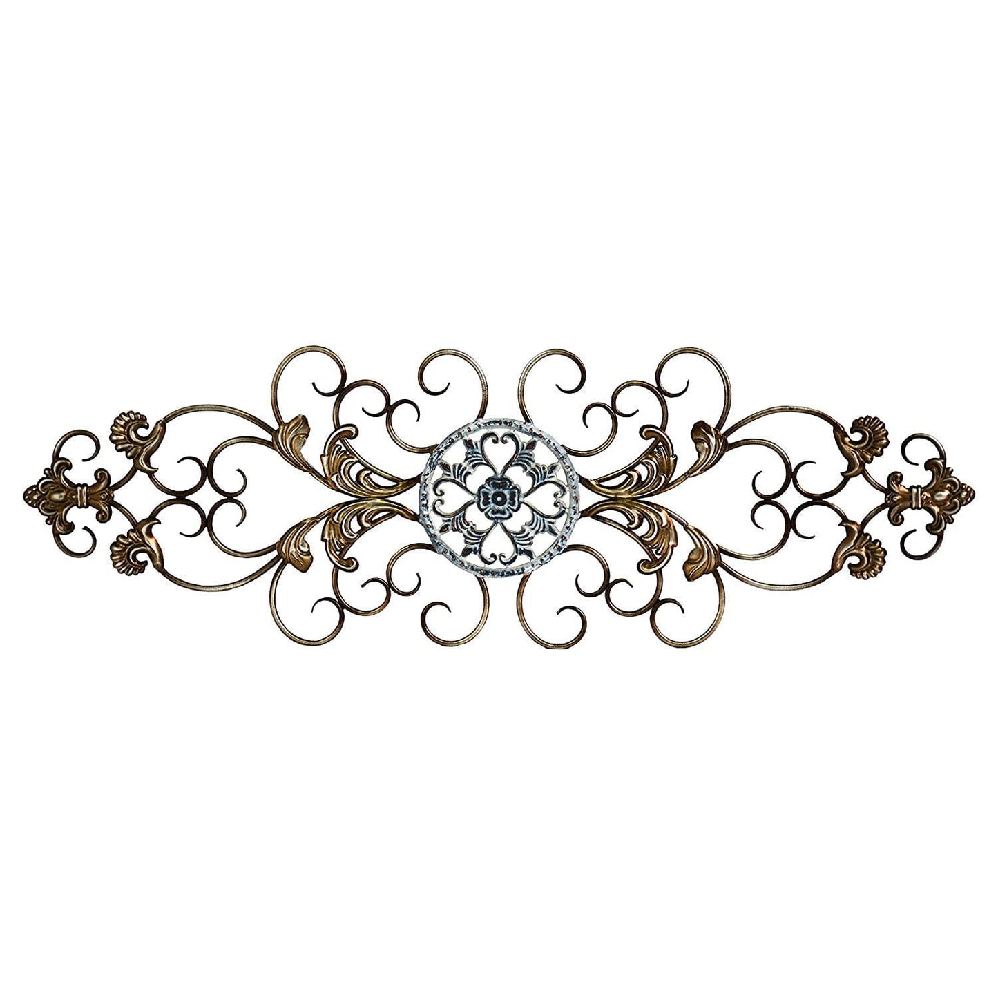 Traditional Blue And White Scroll Wall Decor