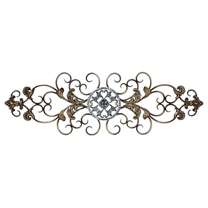 Traditional Blue And White Scroll Wall Decor