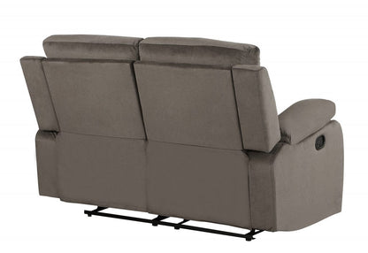 40" Modern Brown Fabric Sofa