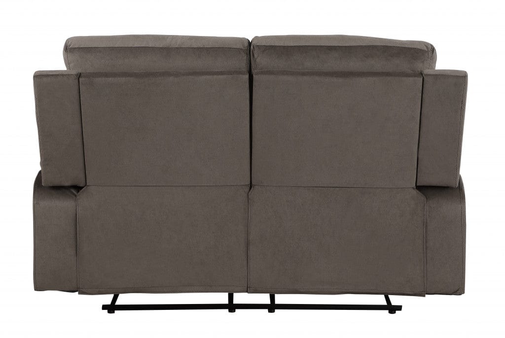 40" Modern Brown Fabric Sofa
