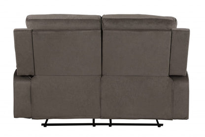 40" Modern Brown Fabric Sofa