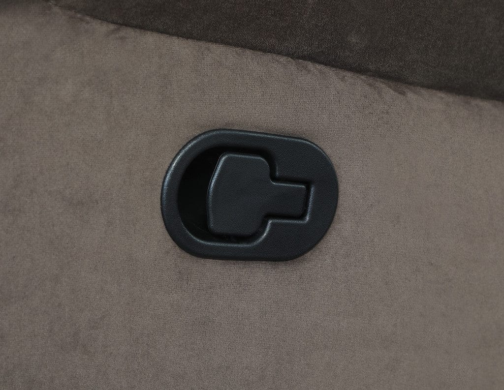 40" Modern Brown Fabric Sofa