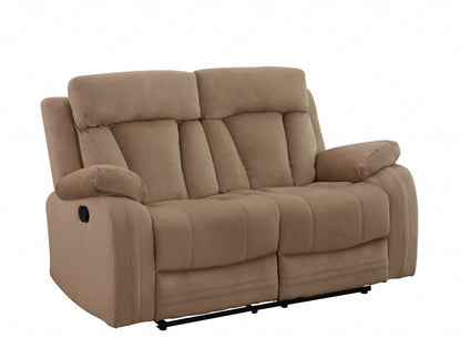 40" Modern Beige Fabric Sofa