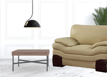 44" Dazzling Beige Leather Chair