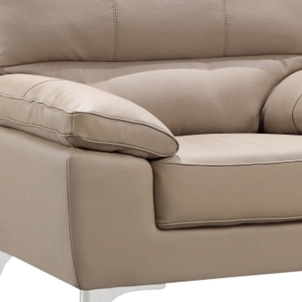 37" Beige Classy Chair