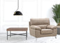 37" Beige Classy Chair