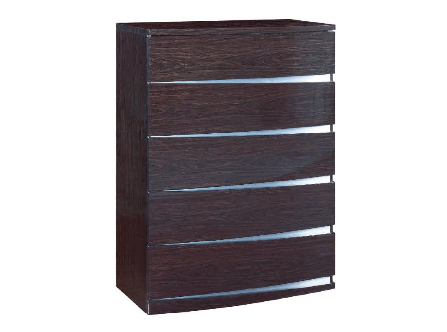 32" Exquisite Wenge High Gloss Dresser