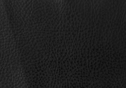 Two 38" Black Faux Leather And Metal Dining Chairs