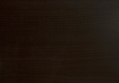 35.25" Cappuccino Particle Board Hollow Core And Silver Metal Tv Stand