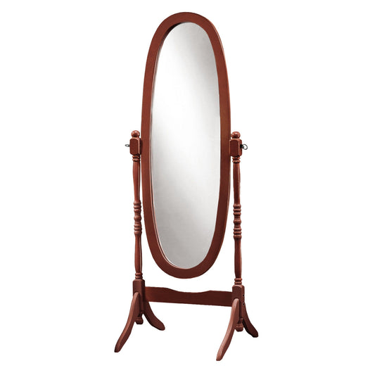 20" X 23" 59" Walnut Oval Wood Frame  Mirror