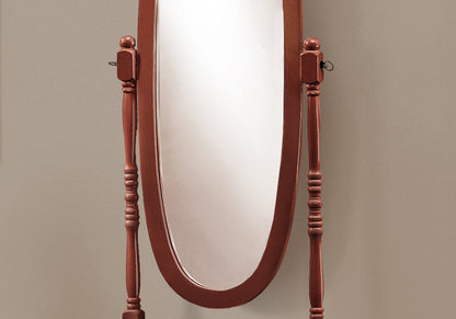 20" X 23" 59" Walnut Oval Wood Frame  Mirror