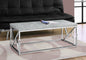 Industrial Chic Gray Faux Cement And Chrome Coffee Table