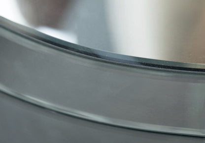 20" X 20" X 24" Silver  End Table With A Mirror Top