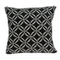 Geometric Design Black And White Cotton Pillow Cover