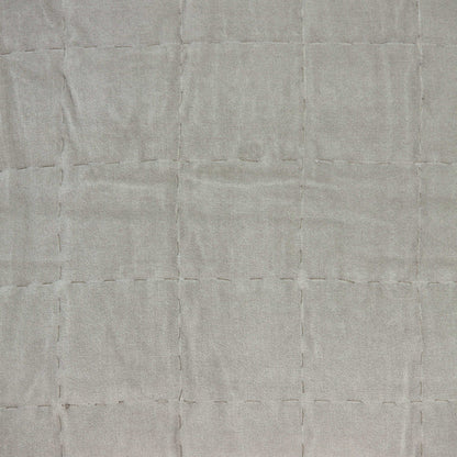 20" X 0.5" X 20" Transitional Gray Solid Quilted Pillow Cover