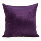 18" X 7" X 18" Transitional Purple Solid Pillow Cover With Poly Insert