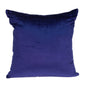 22" X 7" X 22" Transitional Royal Blue Solid Pillow Cover With Poly Insert