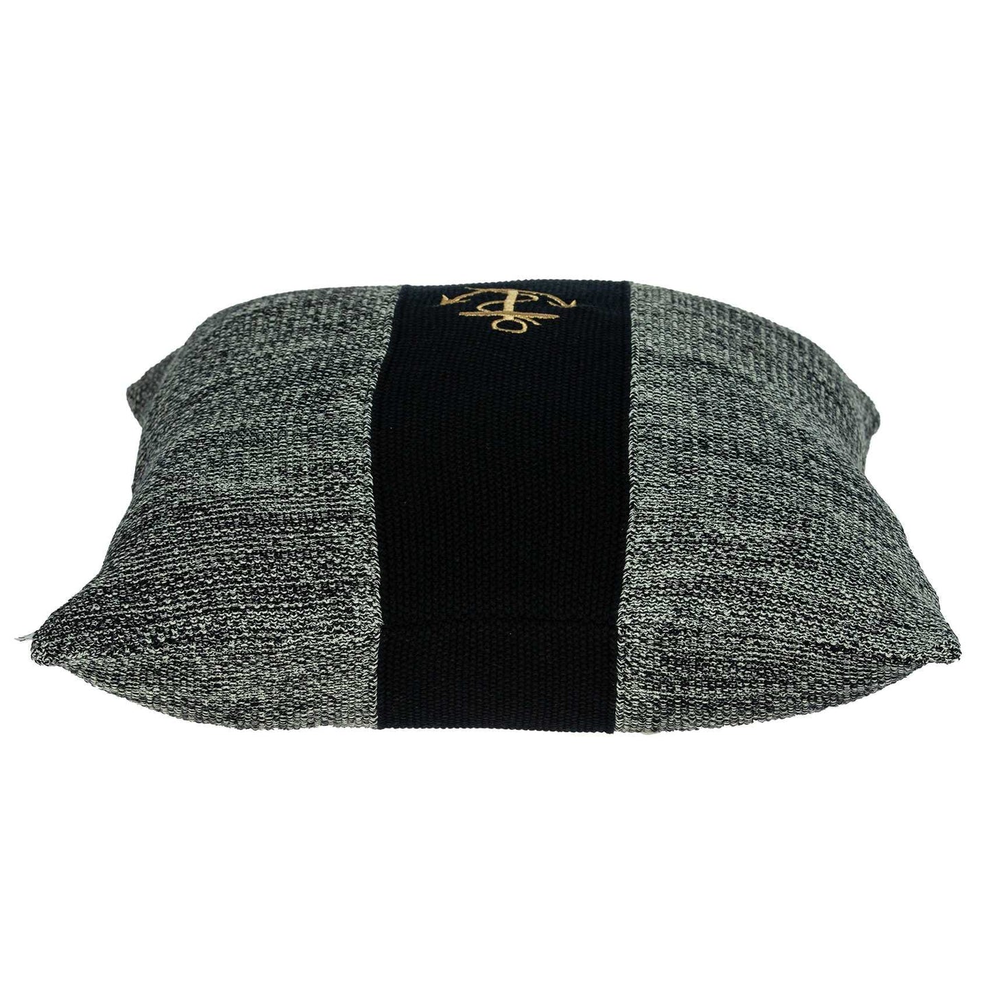 Grey Cotton Pillow Cover With Poly Insert