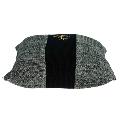 Grey Cotton Pillow Cover With Poly Insert