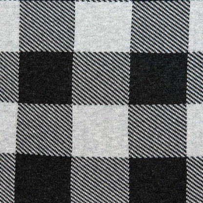 Square Buffalo Check Gray Accent Pillow