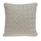 20" X 7" X 20" Charming Transitional Beige Accent Pillow Cover With Poly Insert