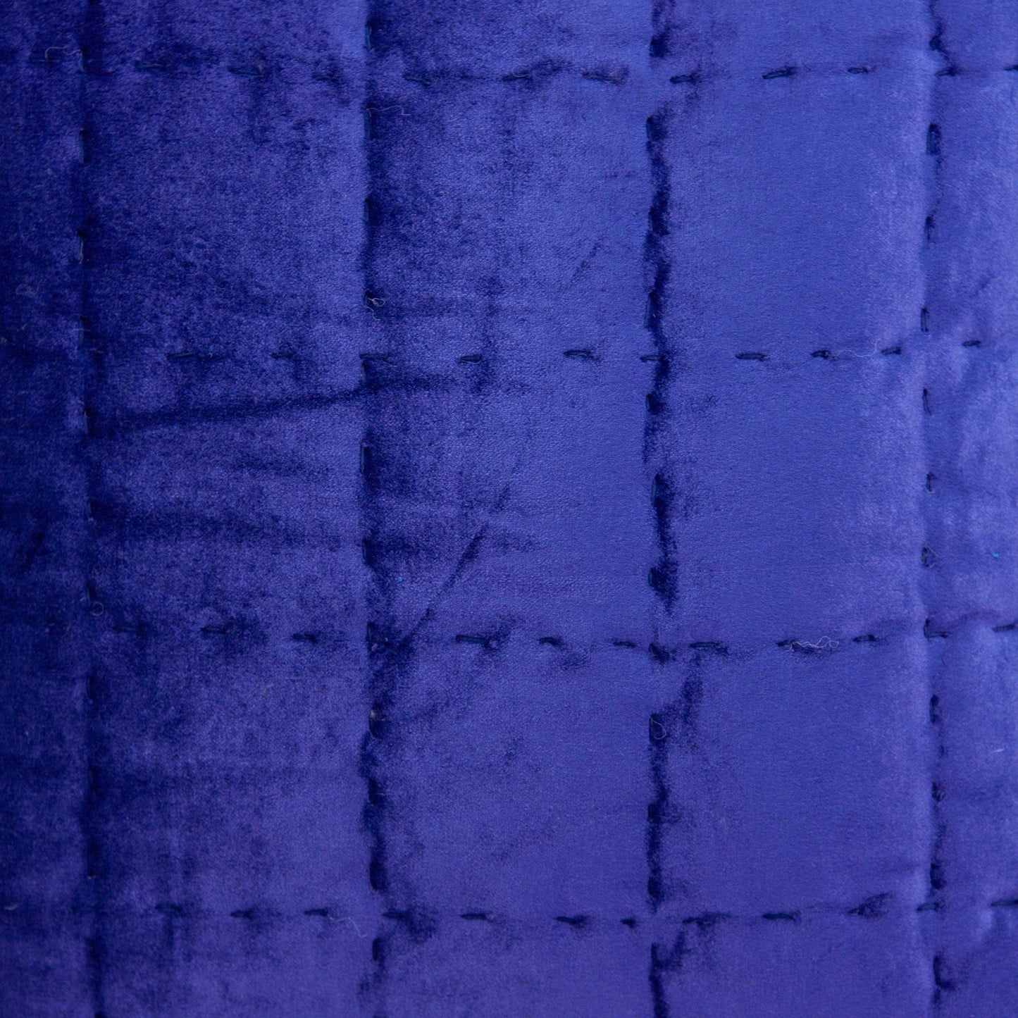 20" X 7" X 20" Transitional Royal Blue Quilted Pillow Cover With Poly Insert