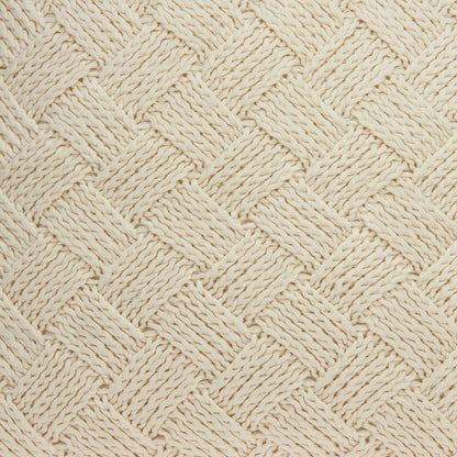 20" X 7" X 20" Transitional Beige Pillow Cover With Poly Insert