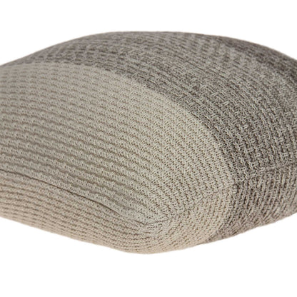 20" X 7" X 20" Charming Transitional Tan Pillow Cover With Poly Insert