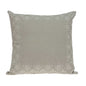 20" X 7" X 20" Decorative Transitional Beige Pillow Cover With Poly Insert