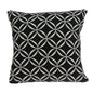20" X 7" X 20" Transitional Black Pillow Cover With Down Insert