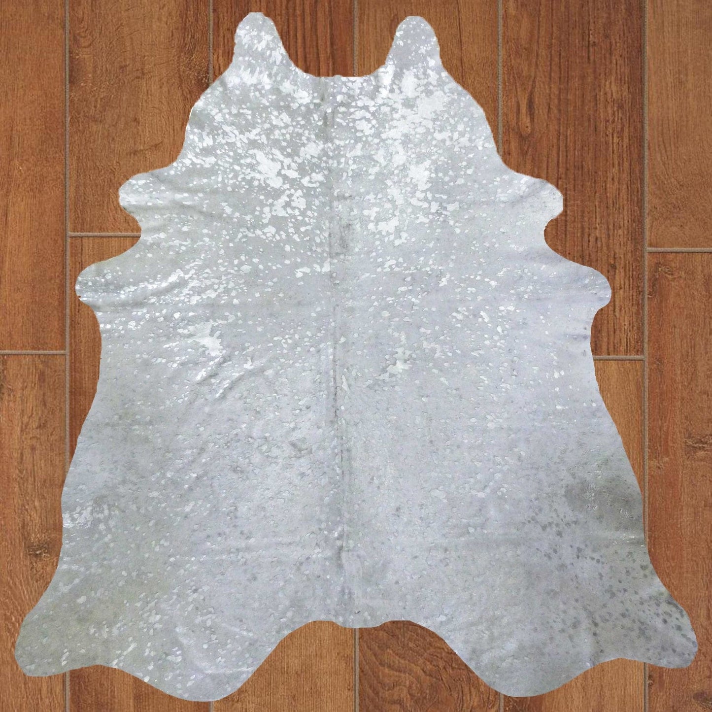 6 Ft Gold Devore Brindled Cowhide Rug
