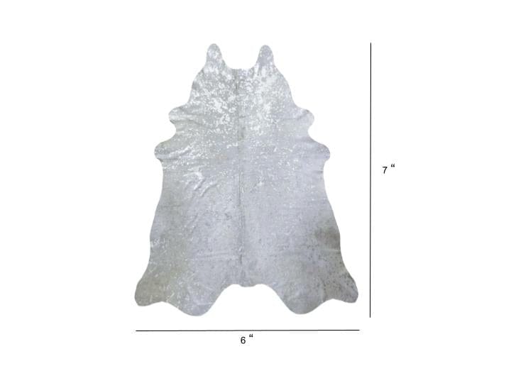 6 Ft Gold Devore Brindled Cowhide Rug