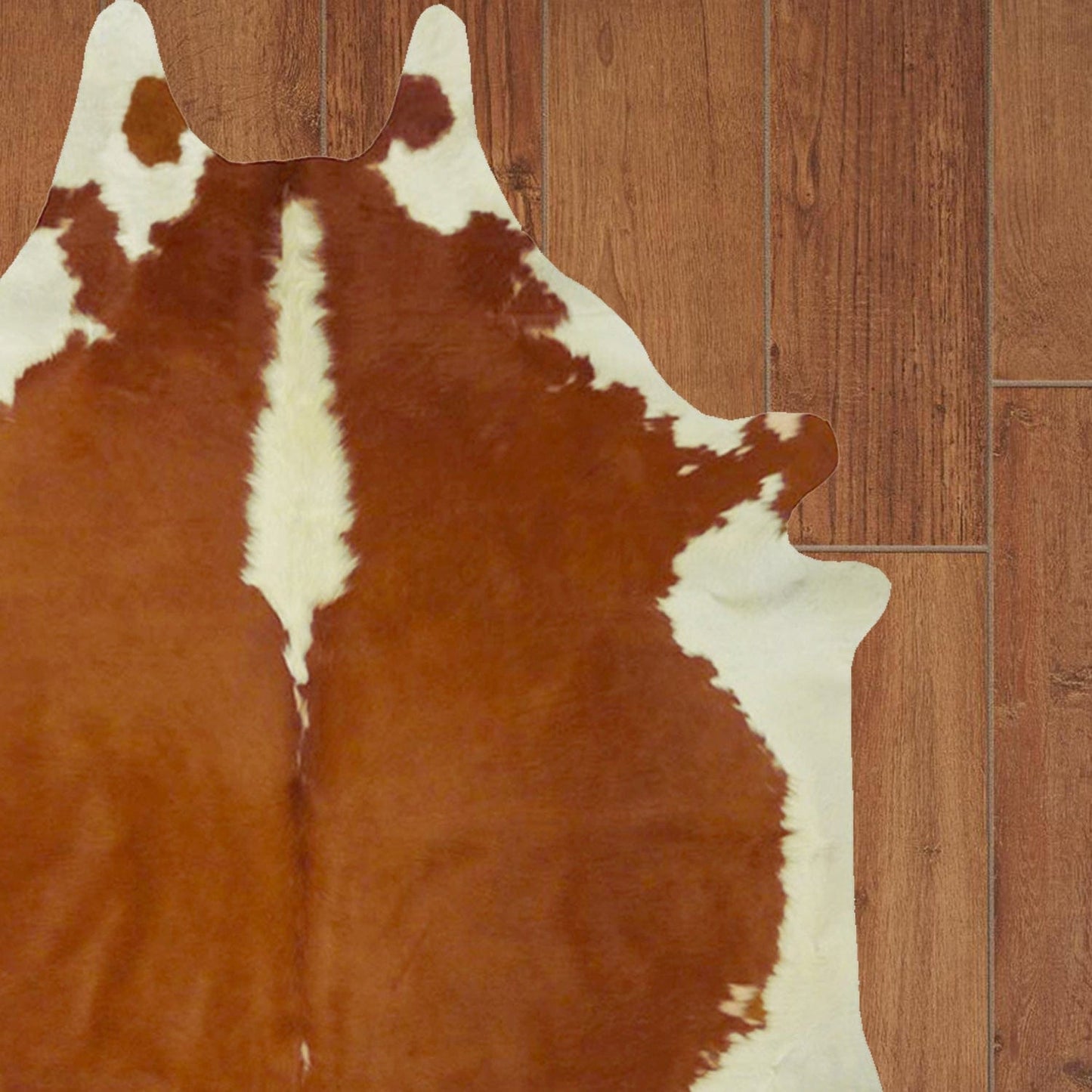 6 Ft Gold Devore Brindled Cowhide Rug