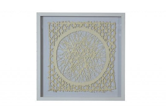 White And Natural Paper Cutout Shadow Box