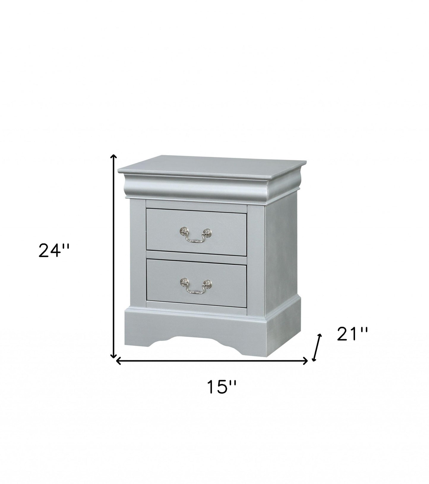 Platinum 2 Storage Drawer Nightstand