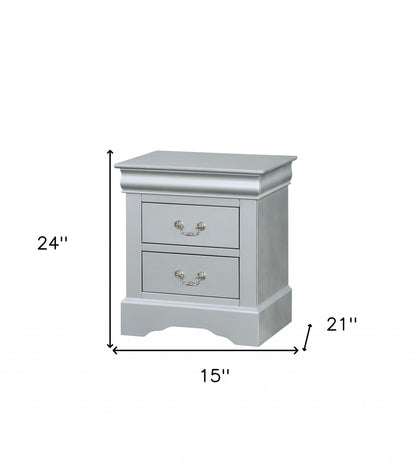 Platinum 2 Storage Drawer Nightstand