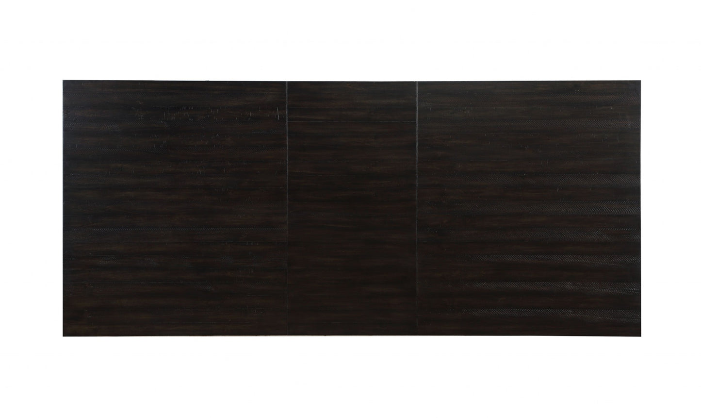 45" X 104" X 30" Rustic Walnut Wood Dining Table