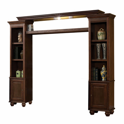 Modern Dark Brown Wood Entertainment Center