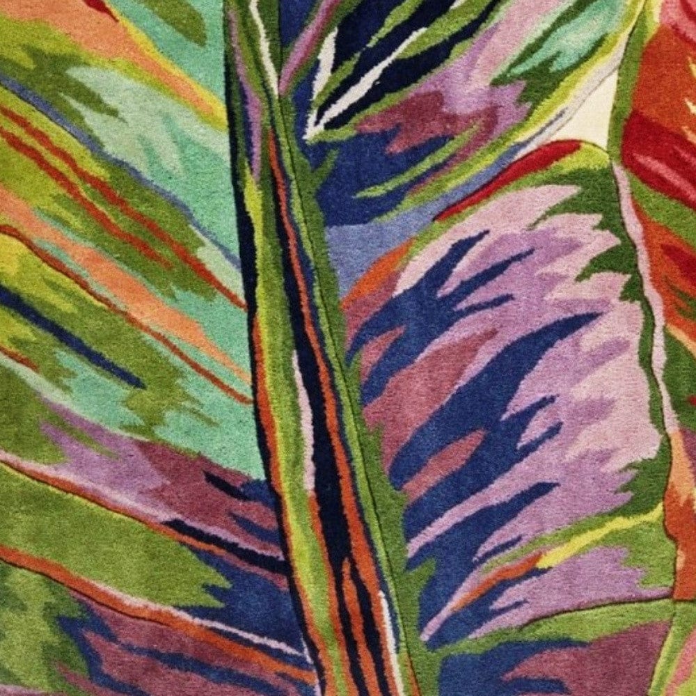 5' Round  Wool Ivory  Area Rug