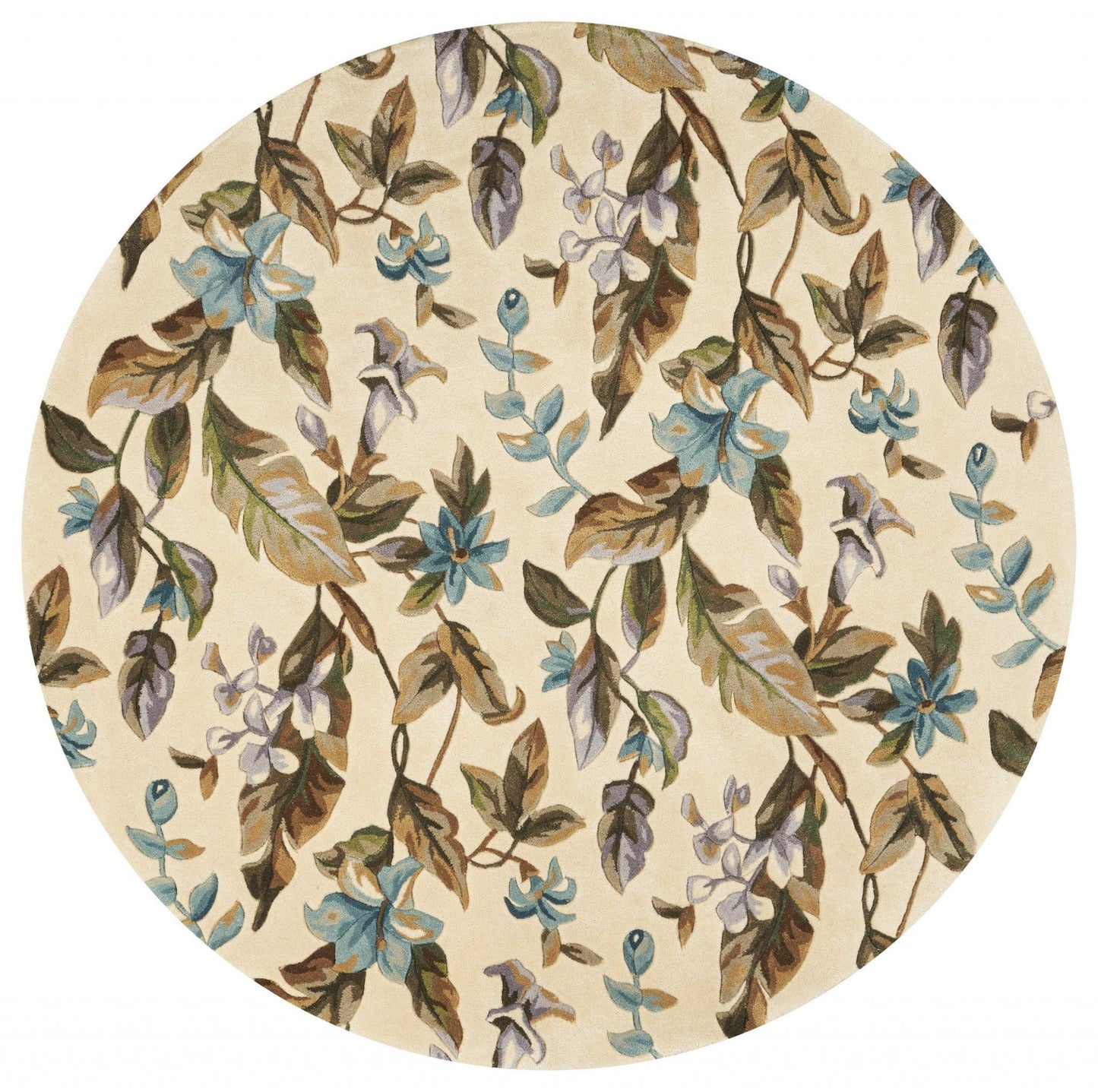 2' X 8'  Runner Wool Ivory Or Teal Area Rug